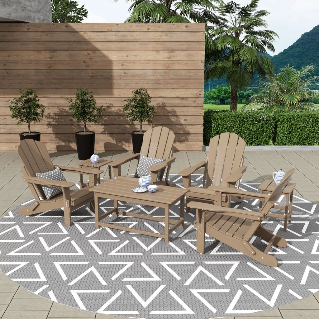 3-Piece All Weather Poly Lumber Outdoor Table Set A4681
