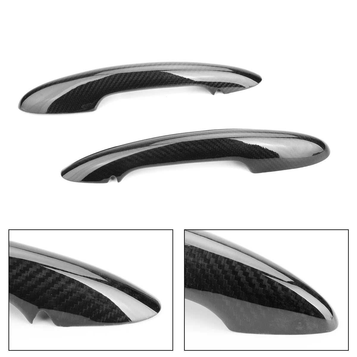 Carbon Fiber Door Handle Cover 2 Door Without Keyhole R209373