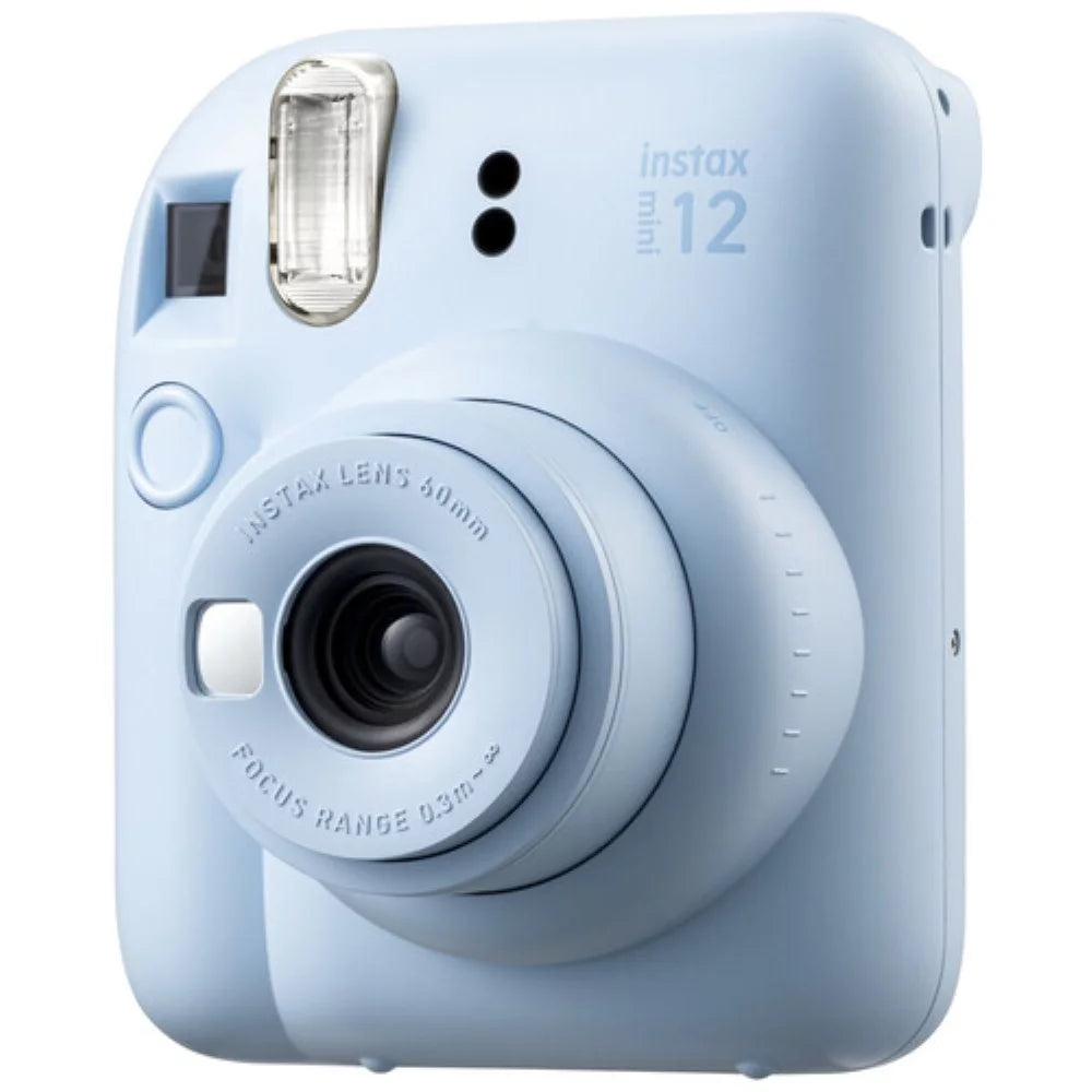 Pastel Blue Instant Film Camera with Case Batteries Lens Cleaning Kit V182485