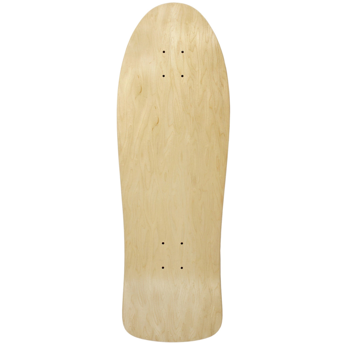 30" Natural Skateboard Complete with Silver Trucks and White Wheels E908