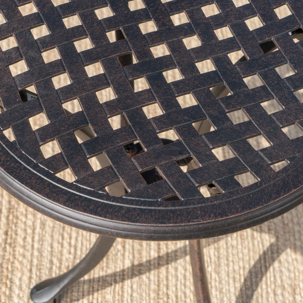 Cast Aluminum Side Table A34345