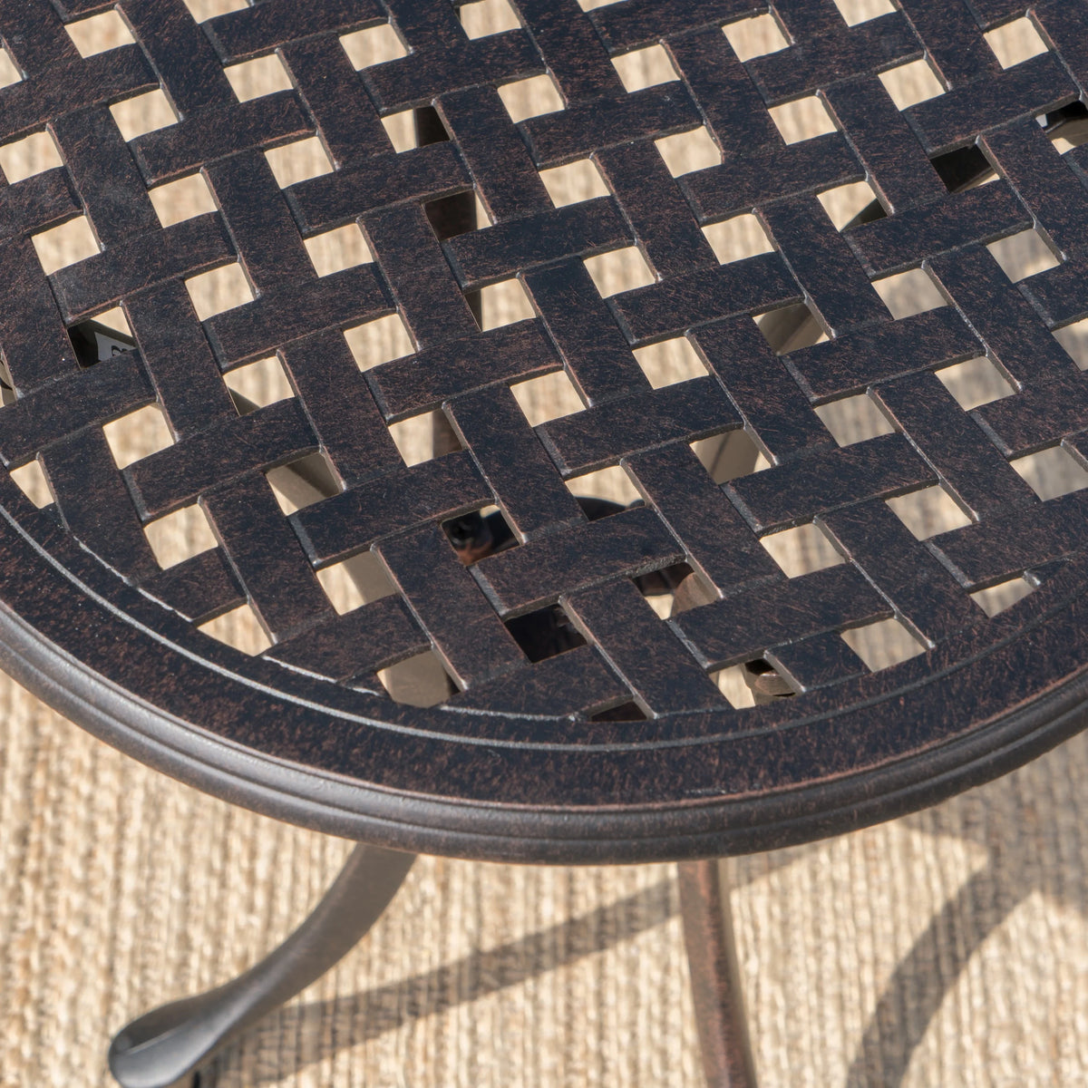 Cast Aluminum Side Table A34345