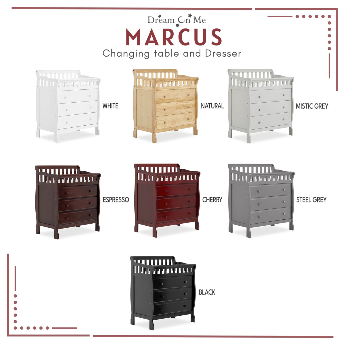 Cherry Changing Table And Dresser I9521